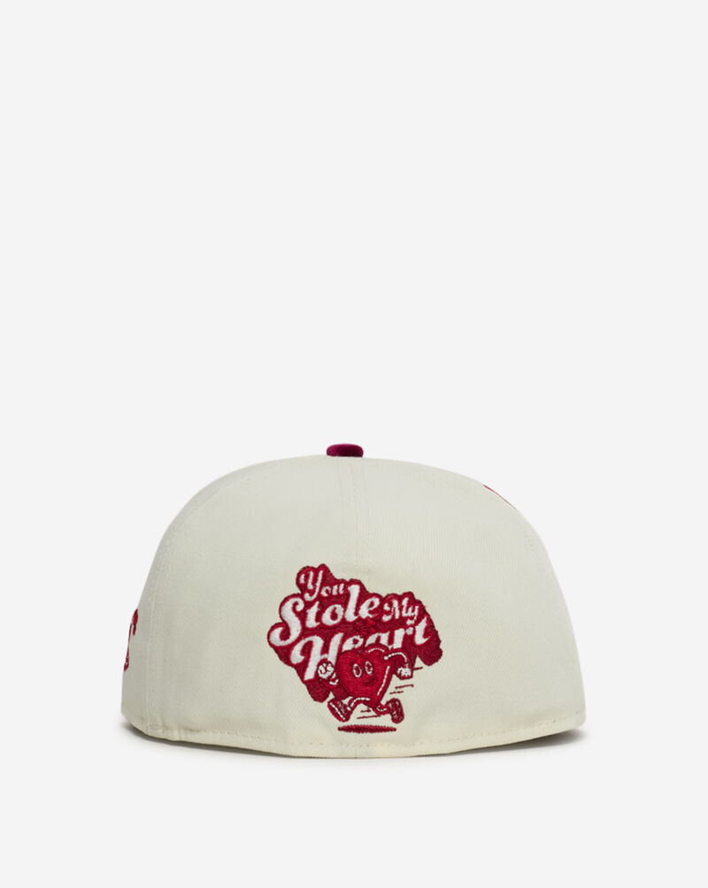 New Era 59Fifty Atlanta Braves V-Day Fitted Hat 60876426 White 3