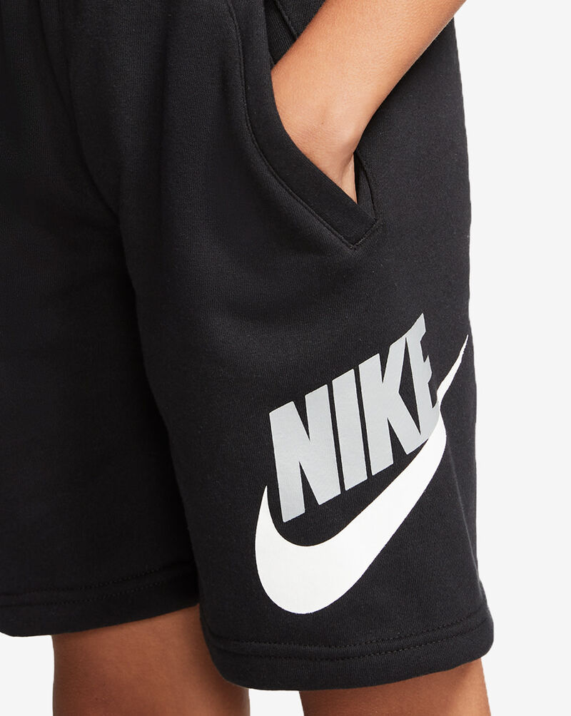 Shop Nike Boys' NSW Club Graphic Fleece Shorts CK0509010 black