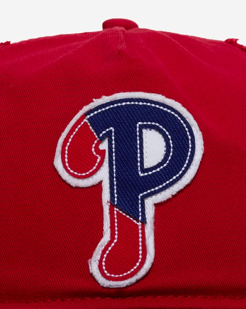 New Era 19Twenty Philadelphia Phillies Frayed Snapback Hat 60833831 Red 2