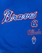 Big Girls' Atlanta Braves Retro Classic Rib Fleece Crewneck