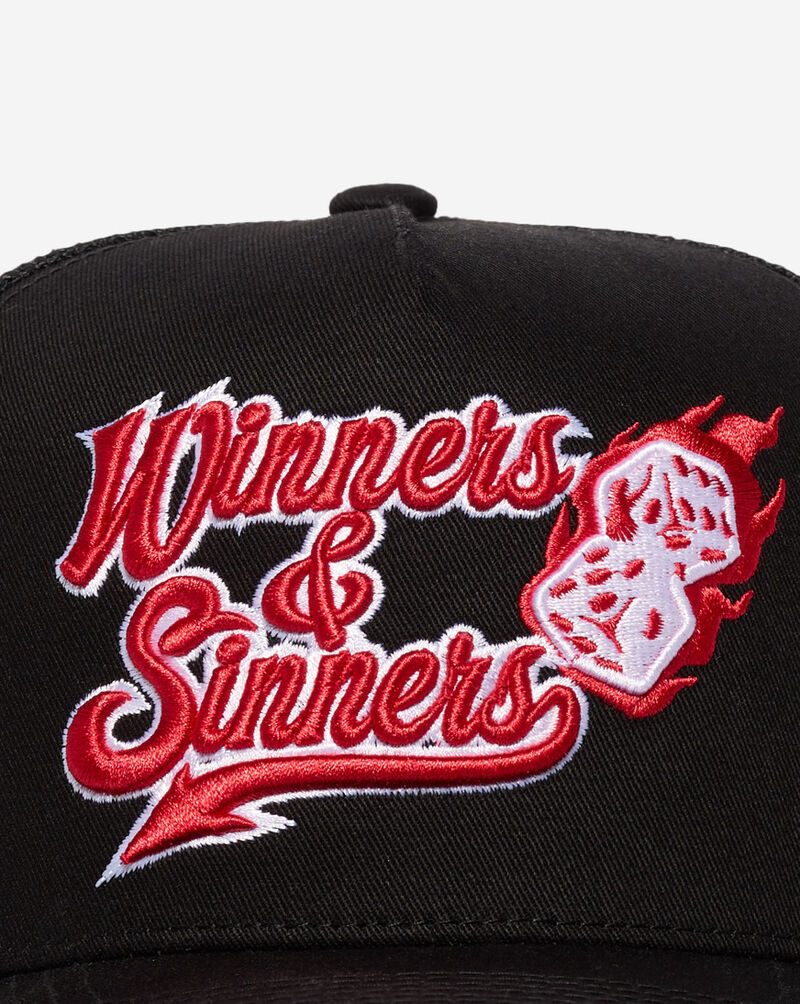 Field Grade Winners And Sinners Mesh Back Trucker Hat 1006543 Black 2