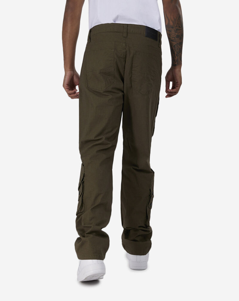Decibel Semi-Stacked Ribstop Pants DECWB424-OLV Green 2
