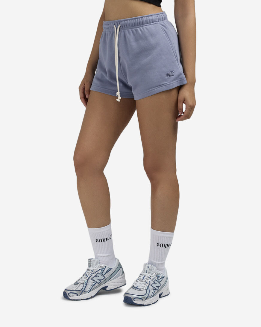 Shop New Balance Coastal Fleece Shorts WS51503-DUS blue | SNIPES USA