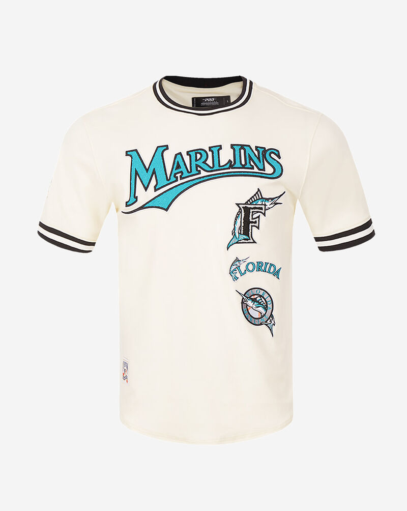 PRO STANDARD Florida Marlins Retro Classic Double Knit Tee LMM135533-EBK cream 1