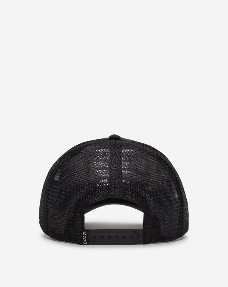 Cult of Individuality Logo Mesh Back Cult Racing Trucker Hat  625BC-CH80A Black 3