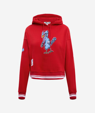 St. Louis Cardinals Retro Classic Fleece Cropped Pull Over Hoodie 
