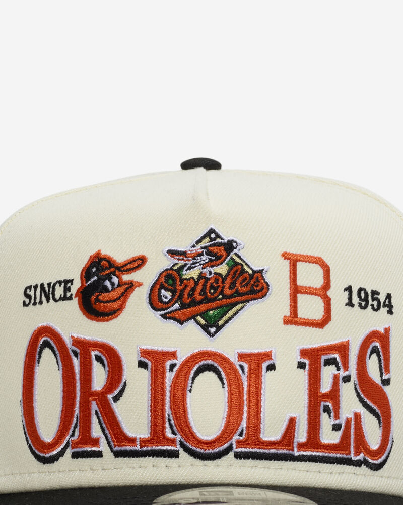 New Era 9Fifty Baltimore Orioles Tri Hit A-Frame Snapback Hat 60807855 cream 2