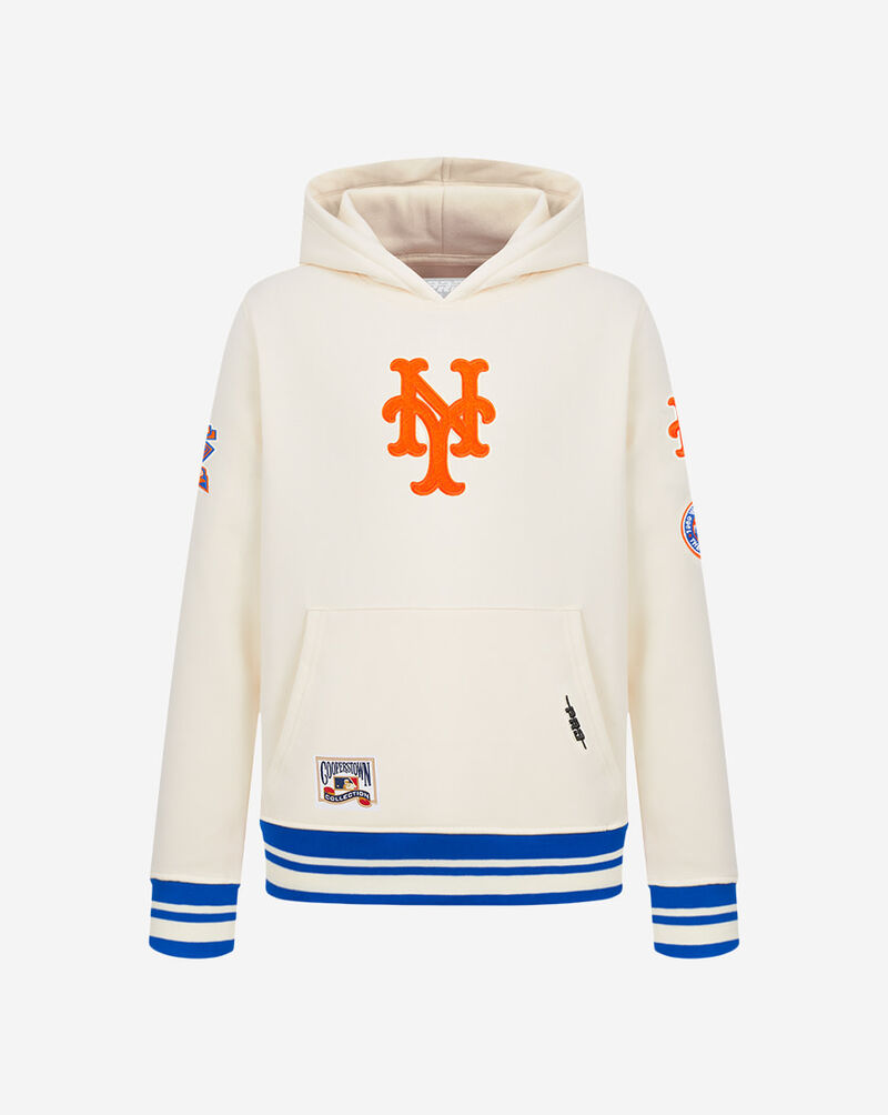 PRO STANDARD Big Boys' New York Mets Retro Classic Rib Fleece Pullover Hoodie LNMB5315076-ERB Blue 1