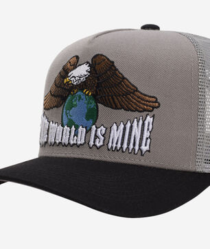 The World Is Mine Wool Mesh Trucker Hat