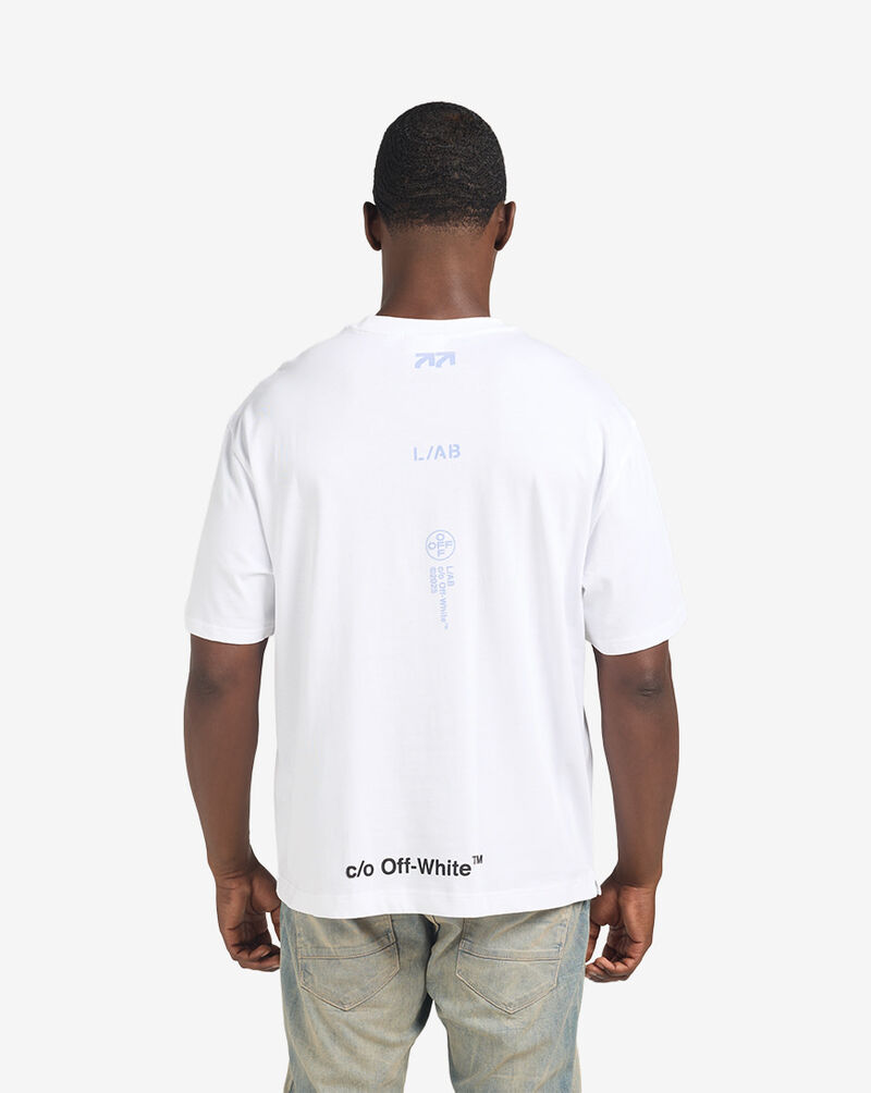L/AB c/o Off-White Off Stacked tee 44LABF26T078-100 White 2