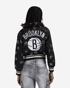 PRO STANDARD Brooklyn Nets Denim Sequin Bomber BBNU516940-DBK Black 2