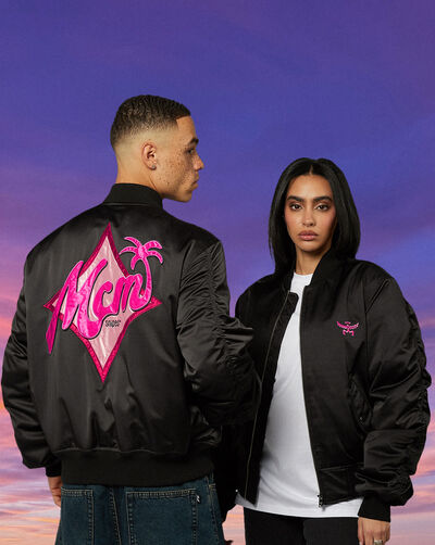 MCM x SNIPES Miami Palm Bomber Jacket Black