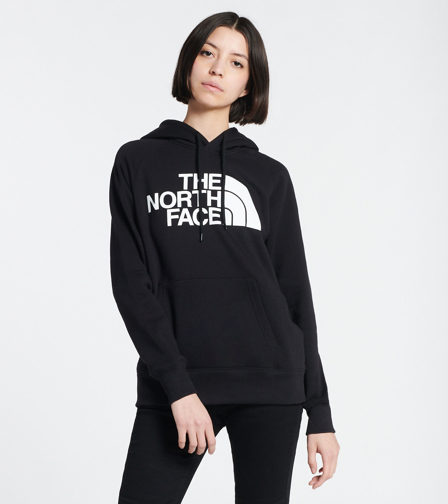 Shop The North Face Half Dome Pullover Hoodie NF0A4M4M-KY4 black