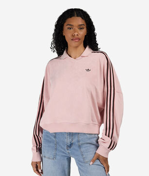 Terry Towel V Neck Polo Shirt