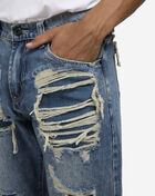 Decibel Heavy Rips and Repair Jeans DECWB453-MED Blue 3