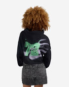 Nike Studio Fleece Medium Weight Cropped Oversized Pullover Hoodie IV4952-001 Black 2