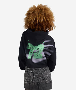 Studio Fleece Medium Weight Cropped Oversized Pullover Hoodie