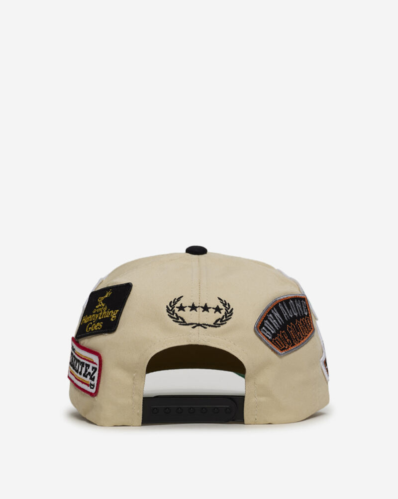 Field Grade Patchwork Logo Wool Trucker Hat 1006222 cream 3