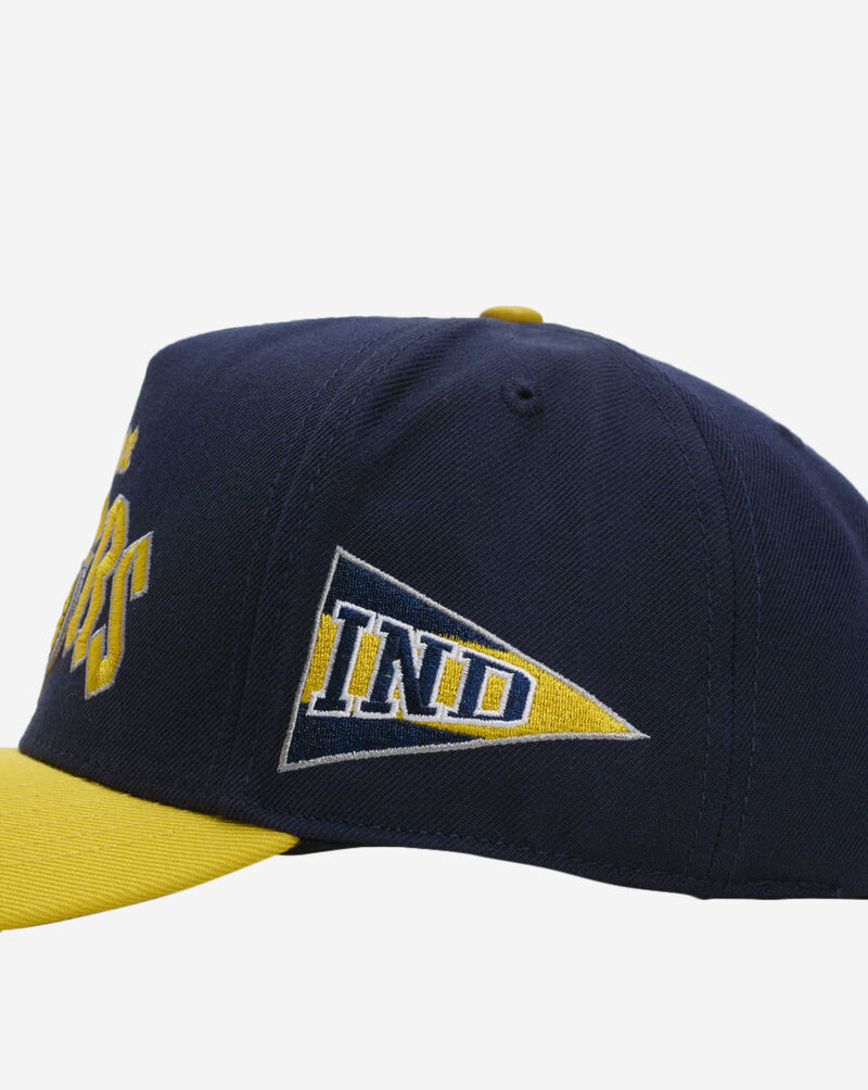 PRO STANDARD Indiana Pacers City Tour Wool Blend Pro Pinch Snapback Hat BIP7515638-MDN Blue 2