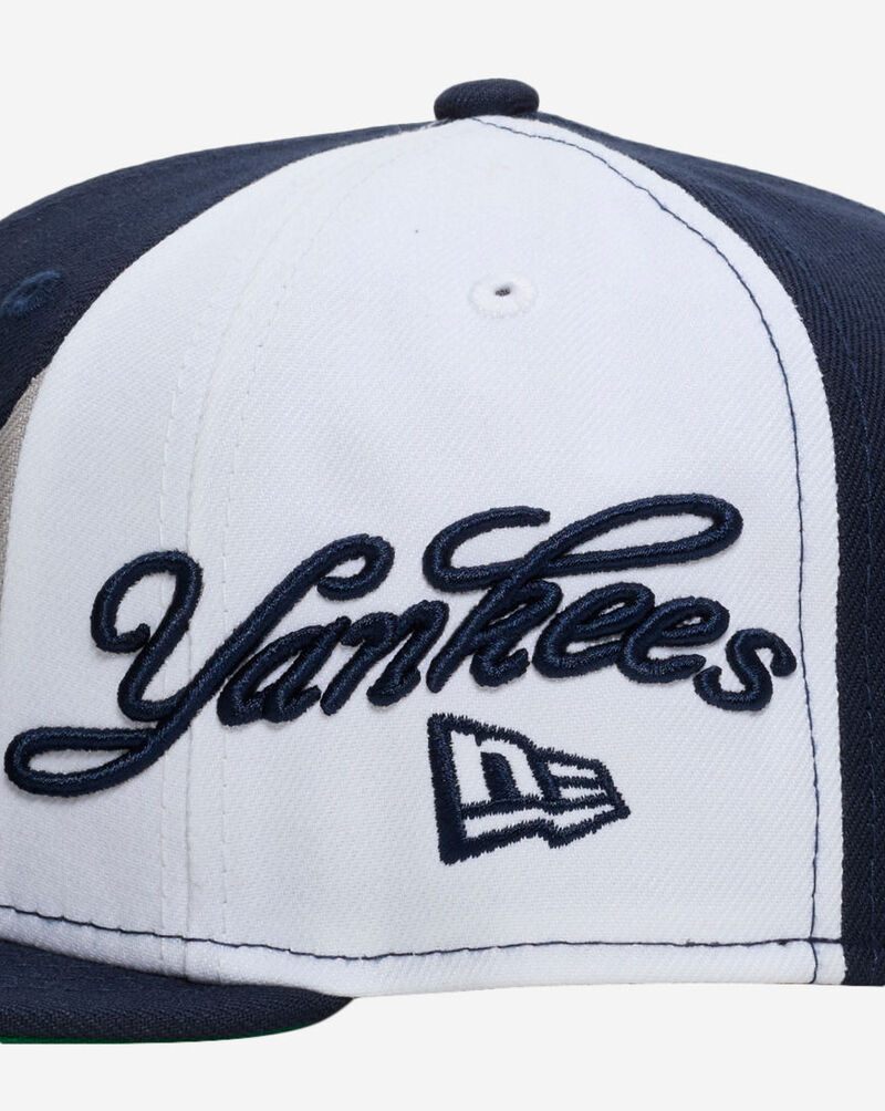 New Era 59Fifty New York Yankees Wave Script Fitted Hat 60949341 Blue 2