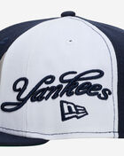 New Era 59Fifty New York Yankees Wave Script Fitted Hat 60949341 Blue 2