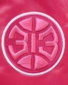 Detroit Pistons Triple Pink Satin Jacket