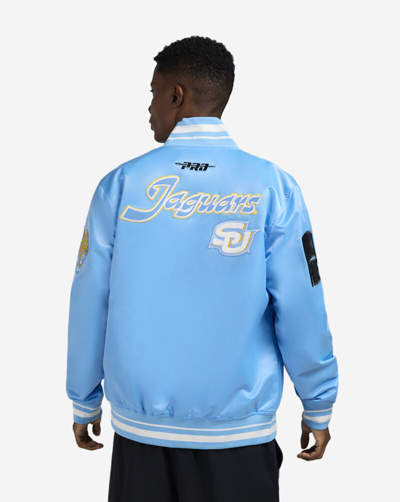 PRO STANDARD Southern University Hoco Satin Jacket CSU672015-UNI Blue 2