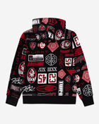 Jordan Big Kids' AOP Fleece Pullover Hoodie 95D601-023 Black 3