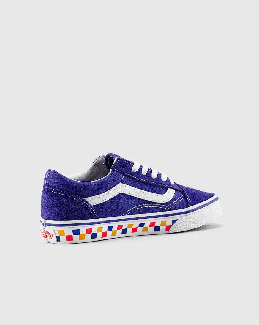 vans old skool checkerboard purple