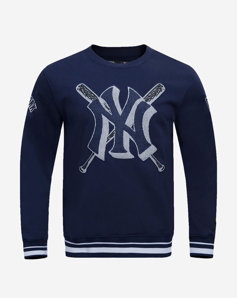 New York Yankees Mash Up Rib Fleece Crewneck