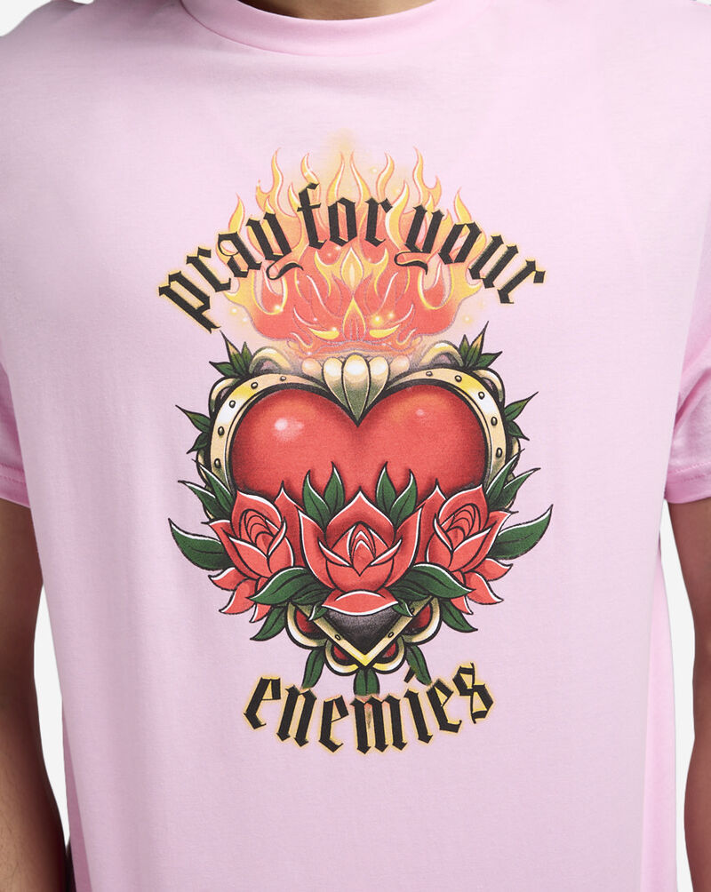 Mister Tee Pray 4 Your Enemies Tee MTUS314-US-01689 Pink 3