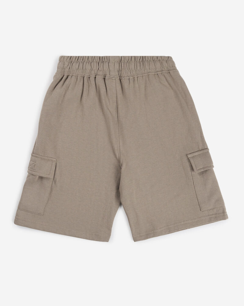 New Balance Boys' Fleece Cargo Shorts LAK51J12ASN Beige 3