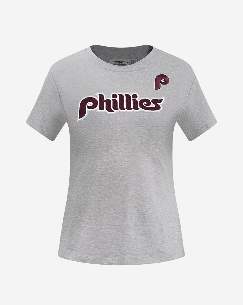 PRO STANDARD Philadelphia Phillies Short Sleeve Classic Slim Fit Tee  LPHA34596-HGR Grey 1