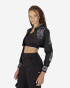 Cropped Nylon Patch Jacket