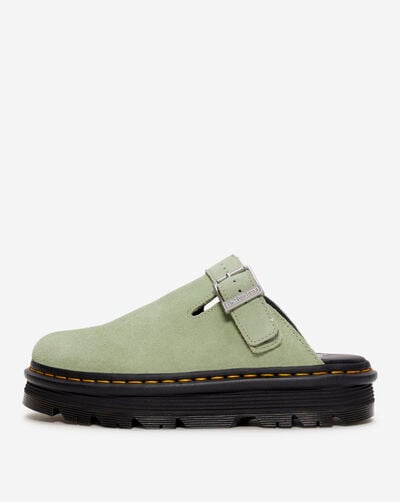 Zebzag Suede Slingback Platform Mules