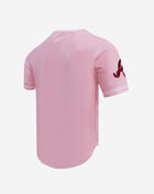 PRO STANDARD Atlanta Braves Classic Chenille Double Knit Tee  LAB131921-PNK Pink 3