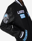 PRO STANDARD Detroit Lions Pro Area Code Varsity Jacket FDL6410446-BLK Black 3