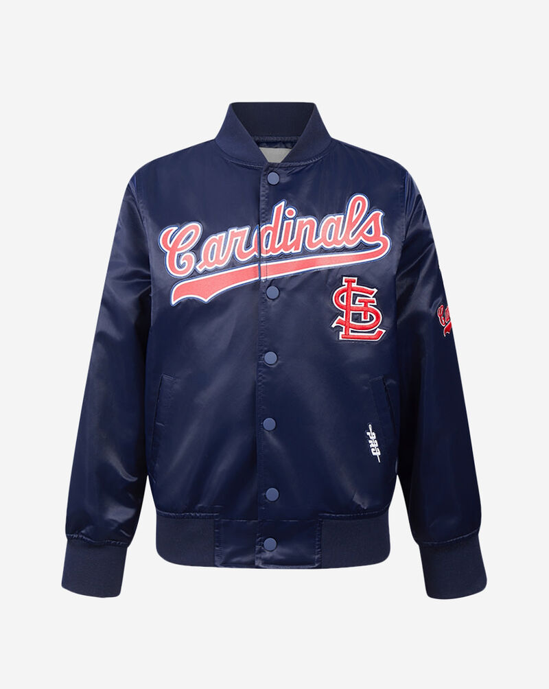 PRO STANDARD Big Kids' St. Louis Cardinals Classic Satin Jacket LSCB6315070-MDN Blue 1