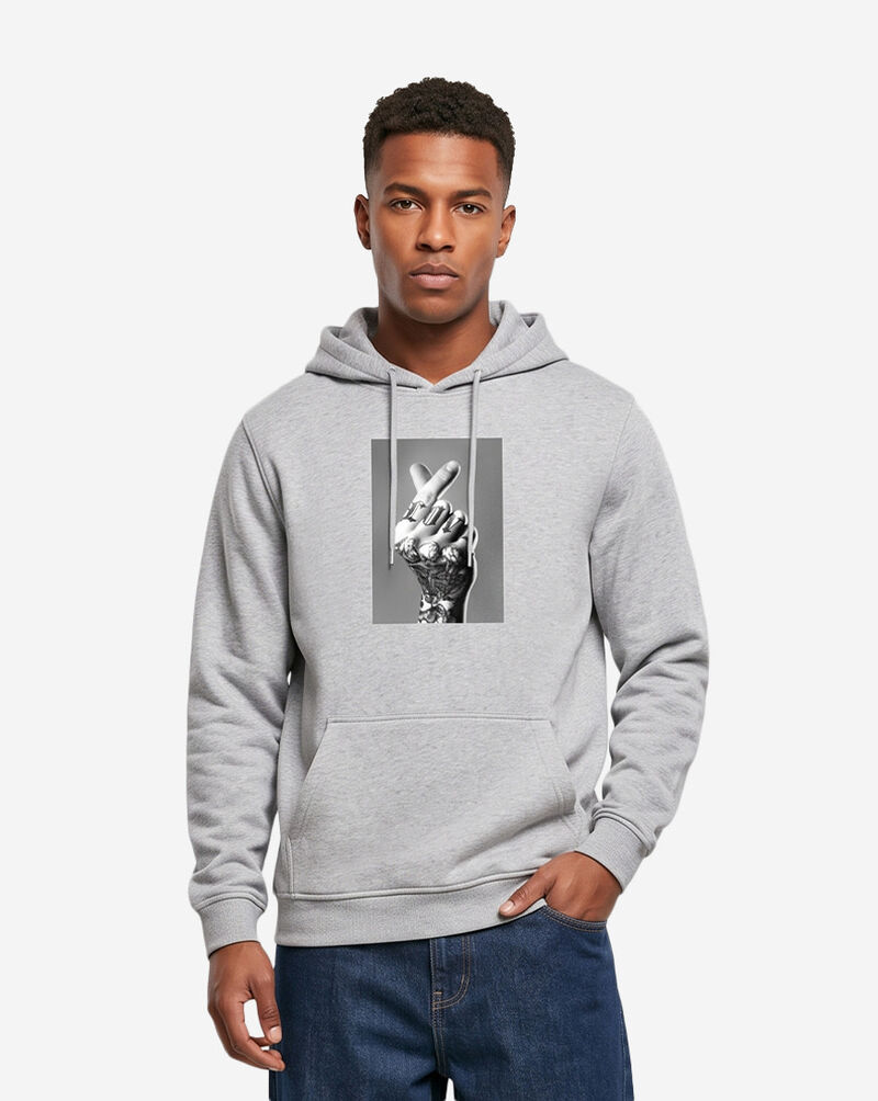 Mister Tee Love Hand Sign Hoodie MTUS481-00111 Grey 1