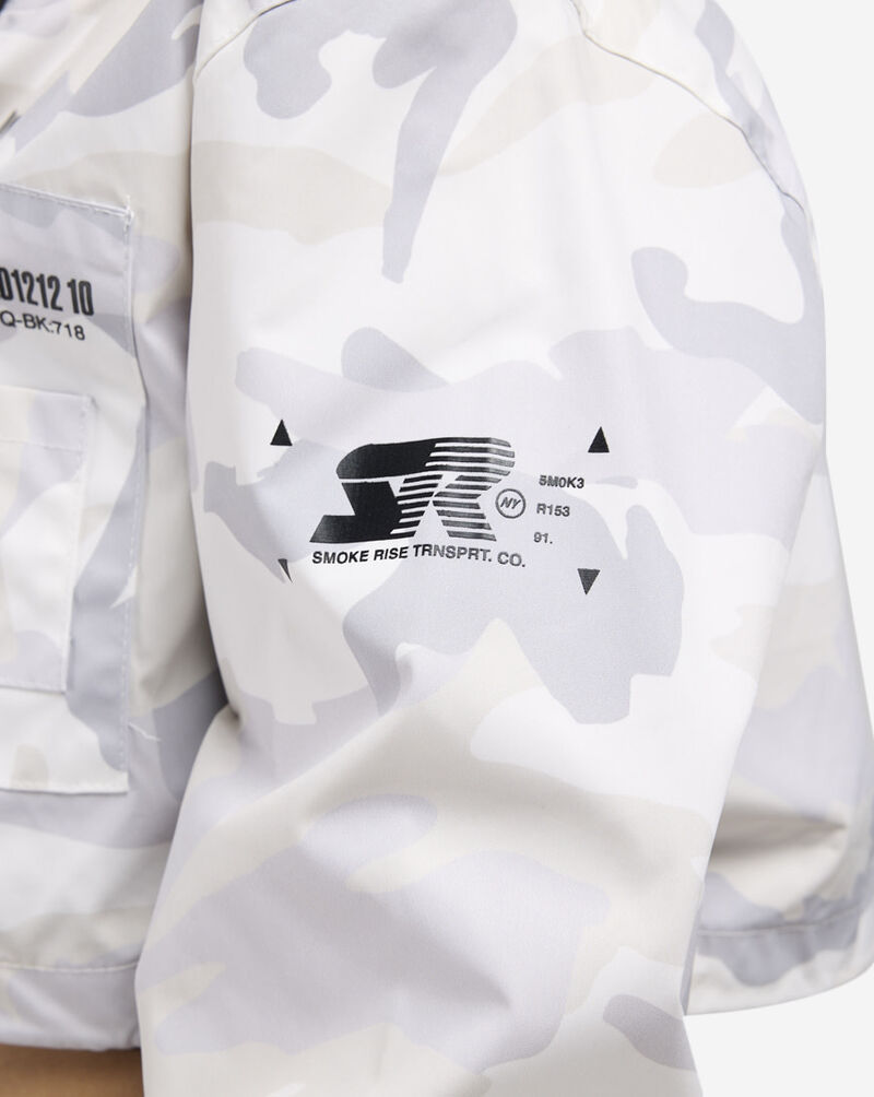 Smoke Rise Cropped Nylon Jacket EW24172SN-OAT Beige 3