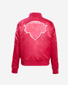 New York Knicks Triple Pink Satin Jacket