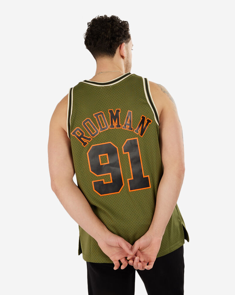 Mitchell & Ness Chicago Bulls Dennis Rodman 1997-98 Swingman Jersey SMJY4847-CBU97DRDDKGN Green 3