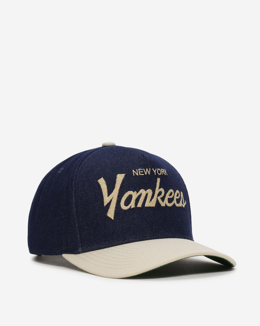 Shop Mitchell Ness New York Yankees Pro Pinch Denim Chainstitch