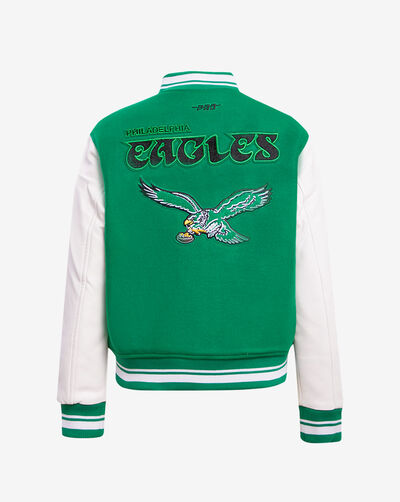 Philadelphia Eagles Retro Classic Rib Wool Varsity Jacket