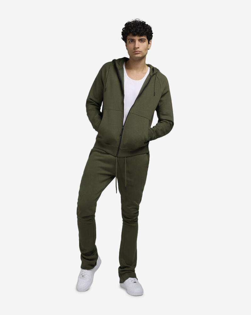 Jordan Craig Basic Full Zip Hoodie 8870H-OLV Green 4