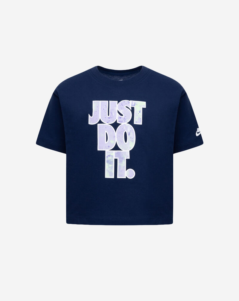 Nike Pre-School Printed Club Boxy Tee 36L655-U90 Blue 1