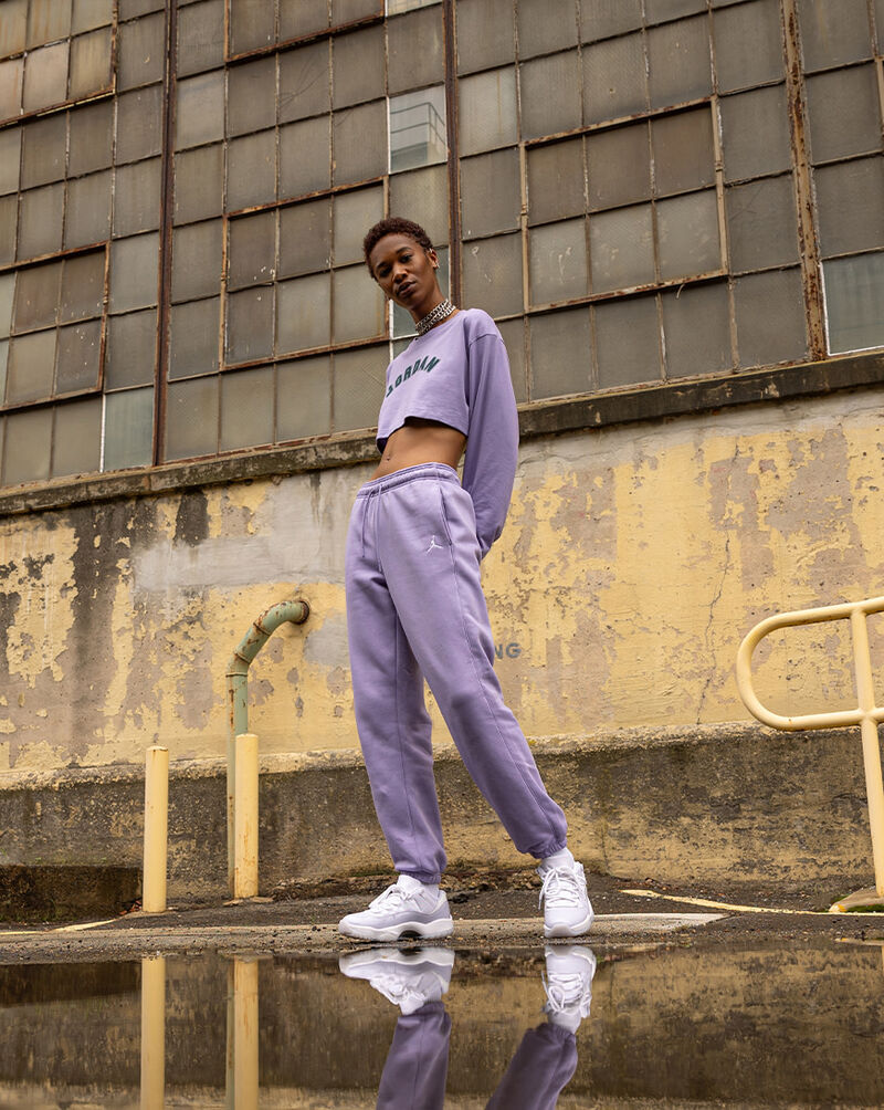 purple jordan pants