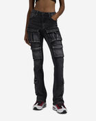 American Bazi 6Pkt Stacked Cargo Denim Jeans RJH-10517BLK Black 1