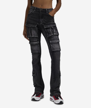 6Pkt Stacked Cargo Denim Jeans