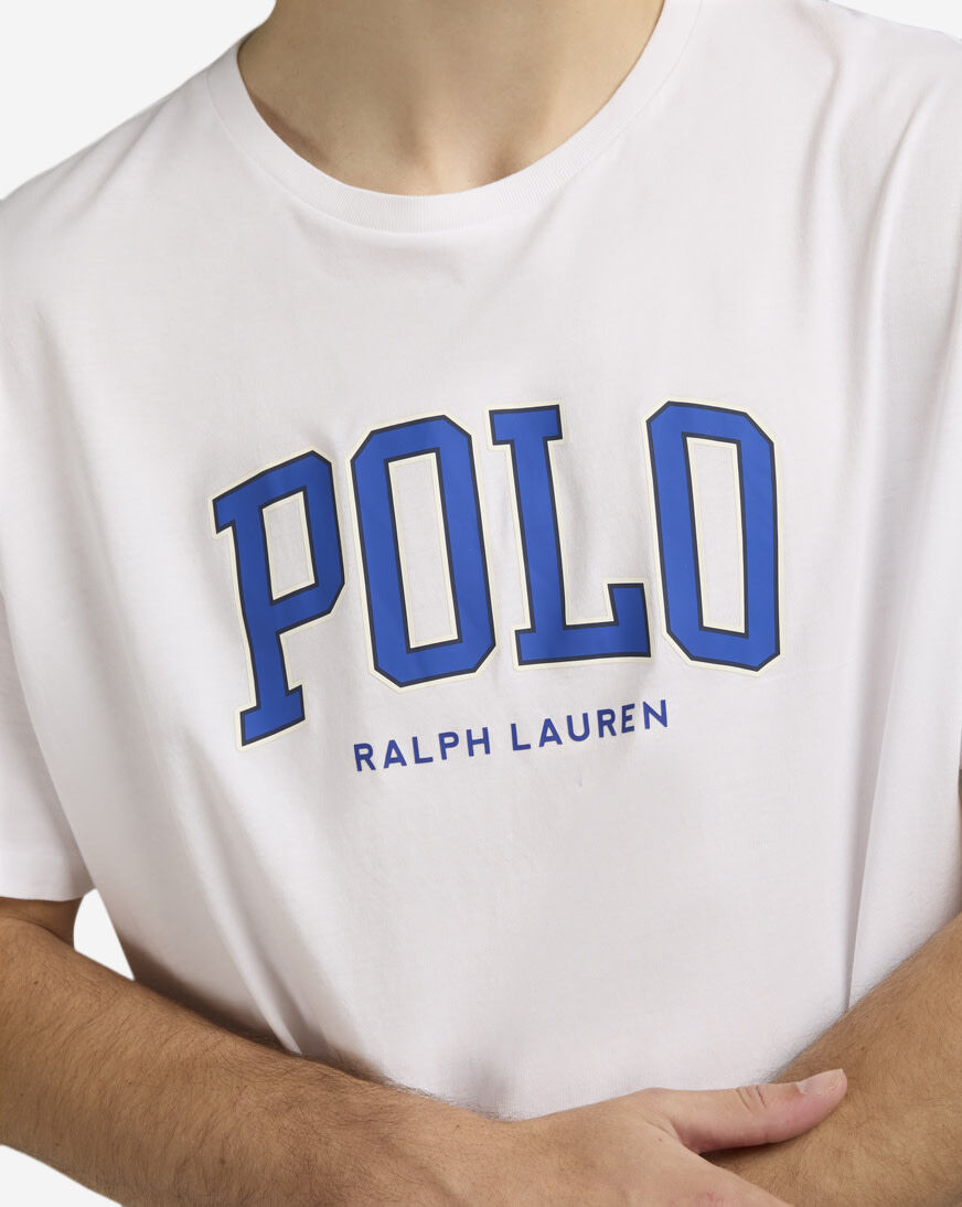 Shop Polo Ralph Lauren Graphic Tee 710959023003-WHT white